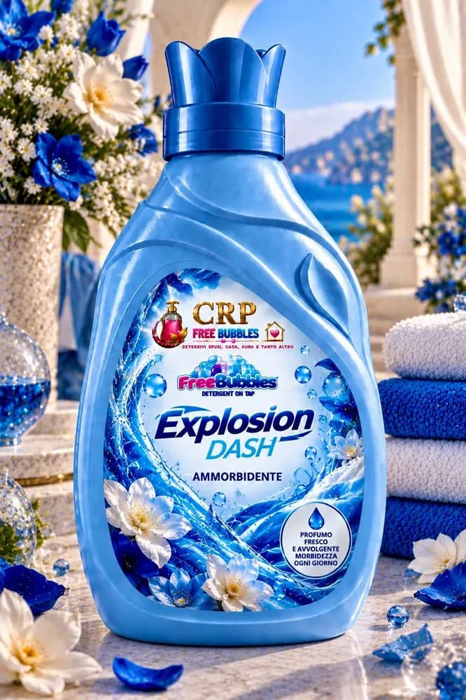 Flacone di Ammorbidente Explosion Dash della linea Free Bubbles