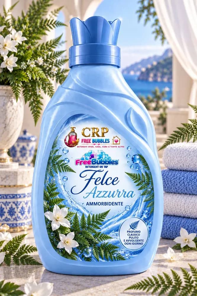 Flacone di Ammorbidente Felce Azzurra della linea Free Bubbles