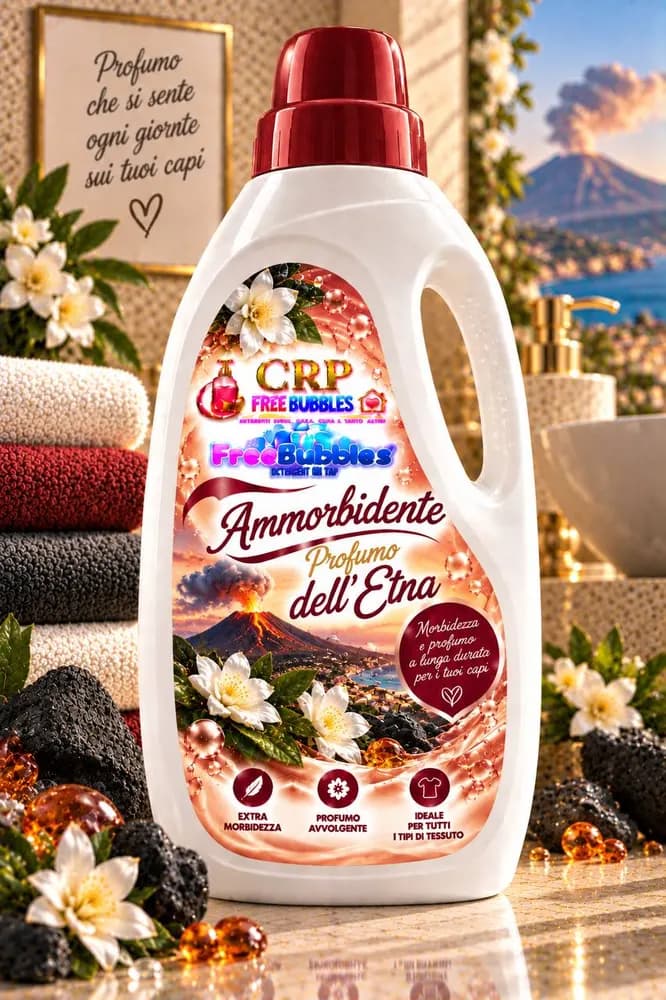 Flacone di Ammorbidente Profumo dell'Etna della linea Free Bubbles