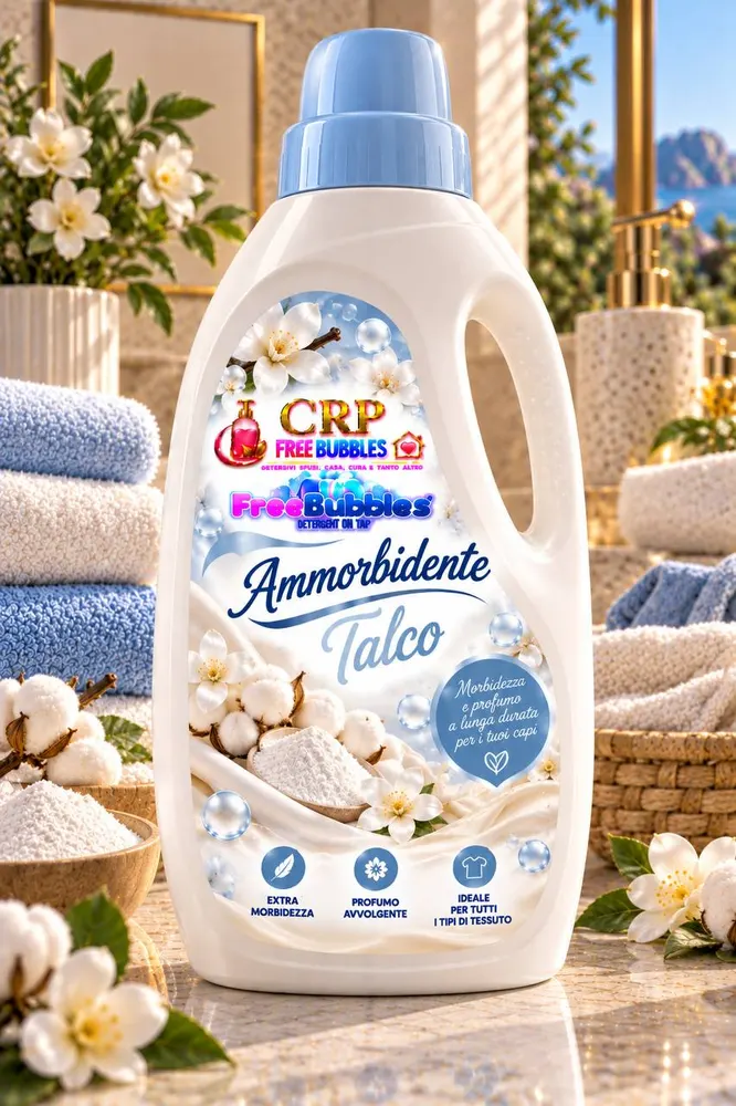 Flacone di Ammorbidente Talco della linea Free Bubbles