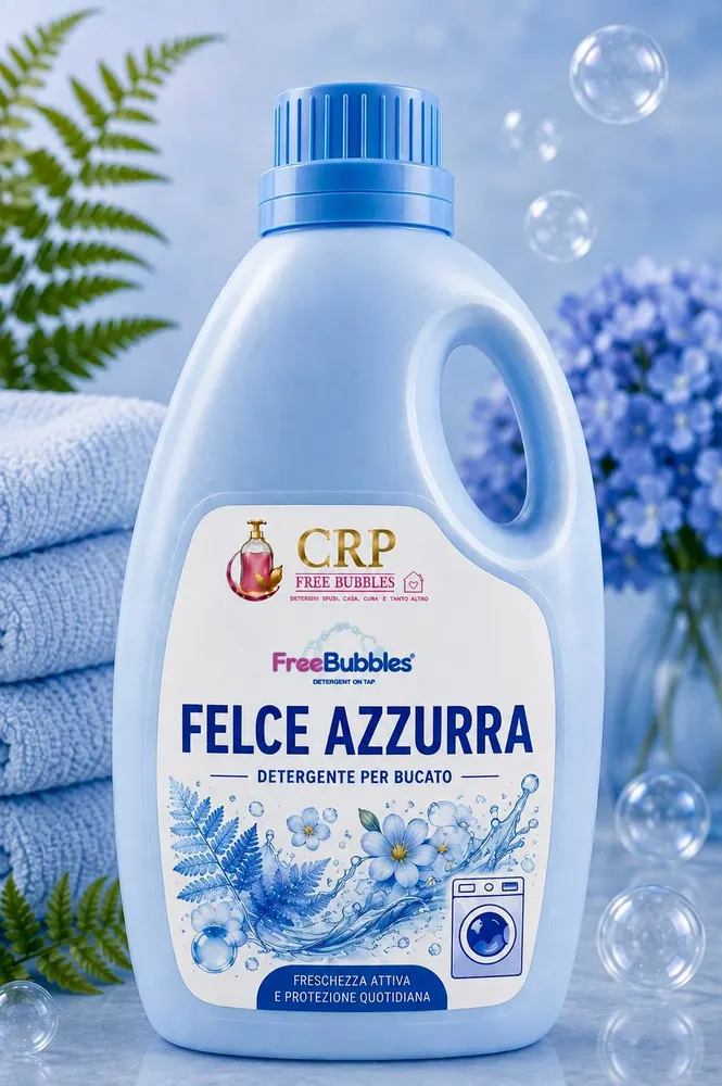 Flacone di Bucato Lavatrice Felce Azzurra della linea Free Bubbles
