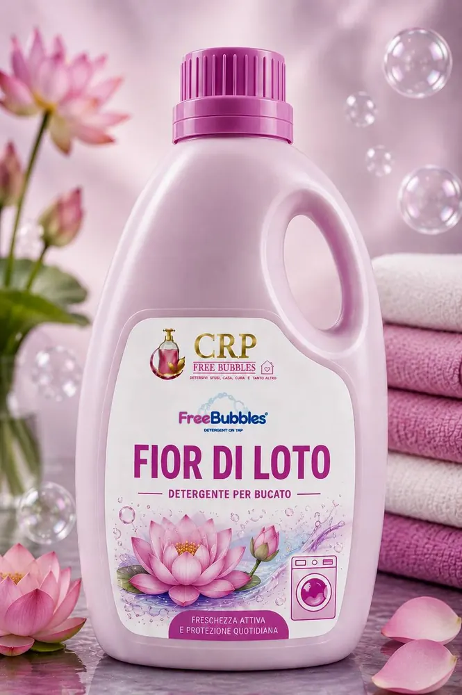 Flacone di Bucato Lavatrice Fior di Loto della linea Free Bubbles