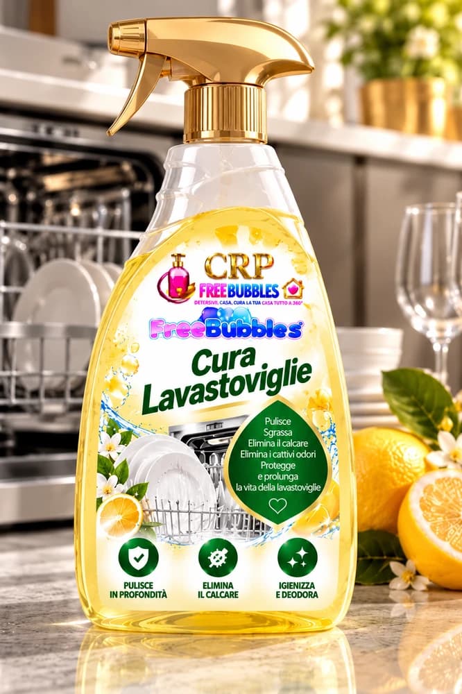 Flacone di Cura Lavastoviglie della linea Free Bubbles