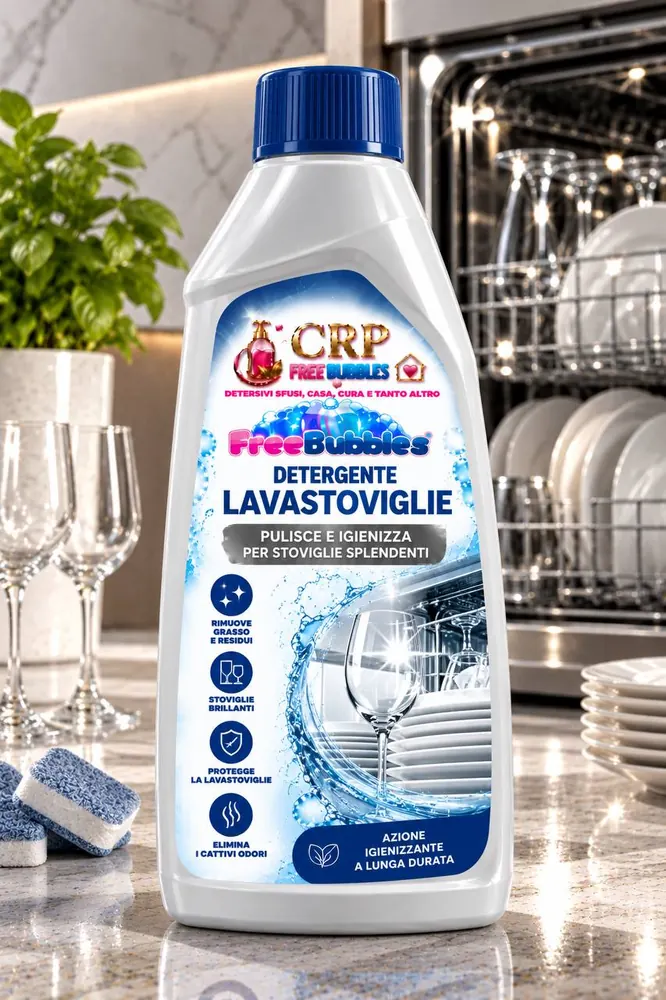 Flacone di Detergente Lavastoviglie della linea Free Bubbles