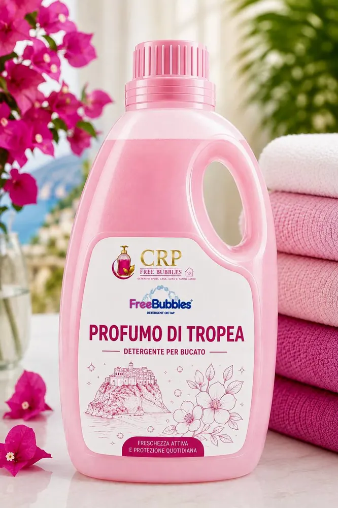 Flacone di Bucato Lavatrice Profumo di Tropea (Lenor) della linea Free Bubbles