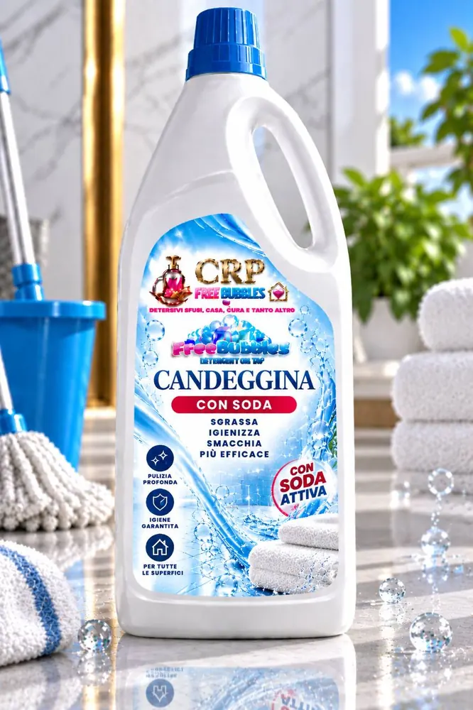 Flacone di Candeggina con Soda della linea Free Bubbles