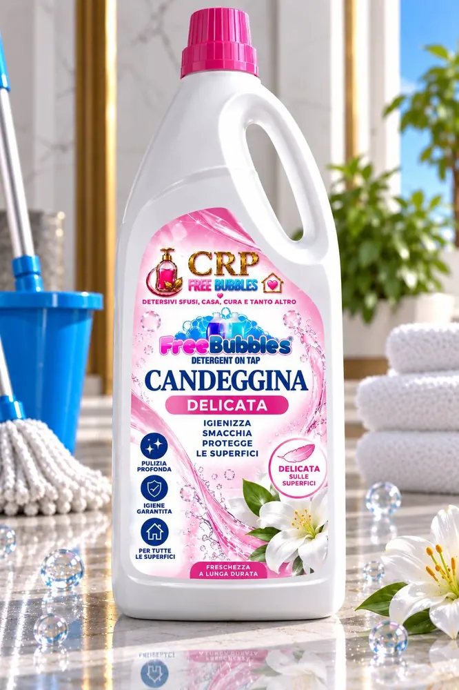 Flacone di Candeggina Delicata della linea Free Bubbles