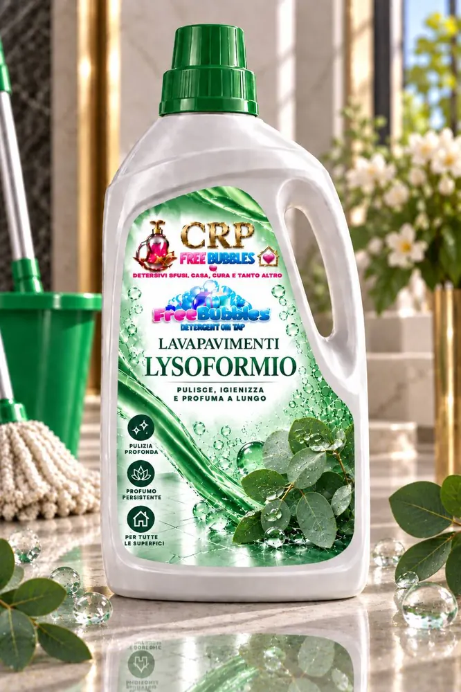 Flacone di Lava Pavimenti Lysoformio della linea Free Bubbles