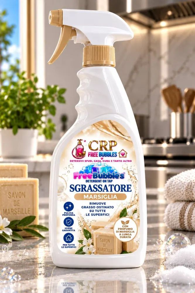 Flacone di Sgrassatore Marsiglia della linea Free Bubbles
